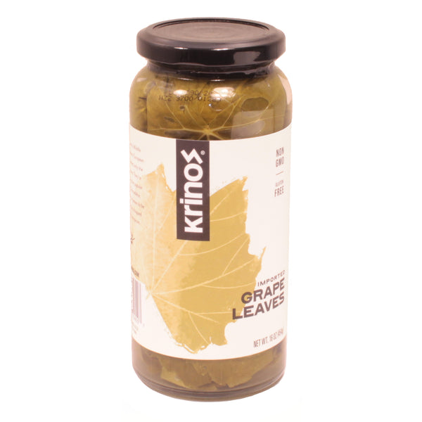 Grape Leaves In Brine - Krinos - 1 lb jar