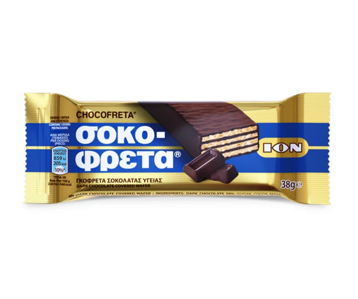 Chocolate Wafers - Dark Chocolate - Ion - ''Greek Kit Kat'' - 1 pc ...