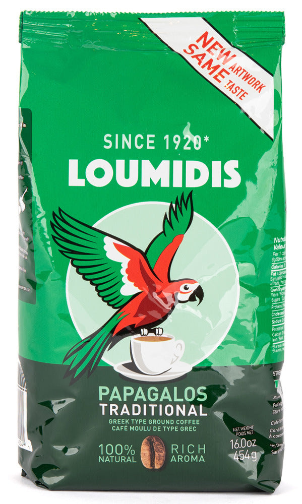 Greek Coffee - Papagalos (Loumidis) - 1 lb bag