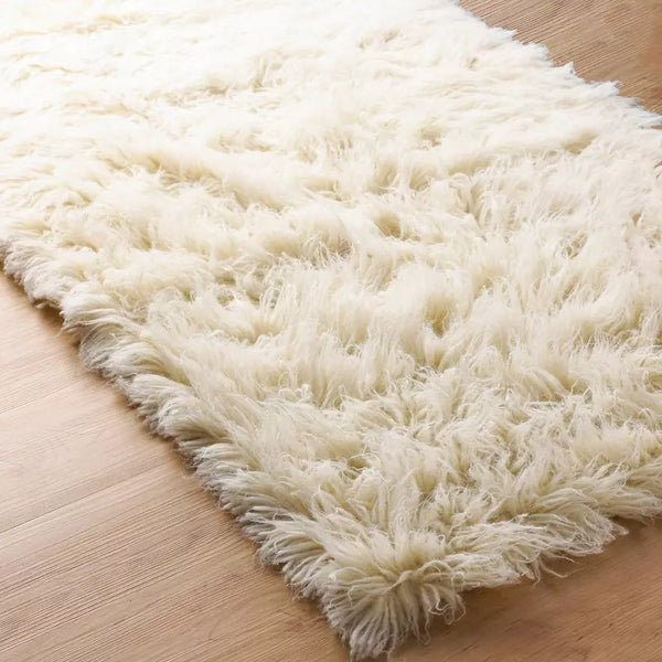 Flokati Rug - Natural White - 1300 g/m2 - 5' x 7'