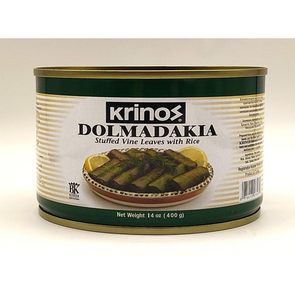 Stuffed Grape Leaves (Dolmadakia) - Krinos - 14 oz can