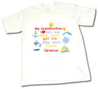 Embroidered T-Shirts - My Grandmother Loves Me - 1 pc