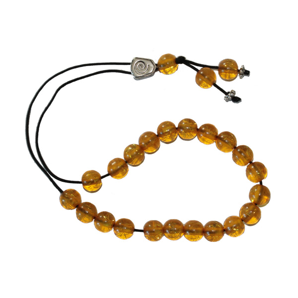 Worry Beads - Classic - Transparent Amber - 1 pc.