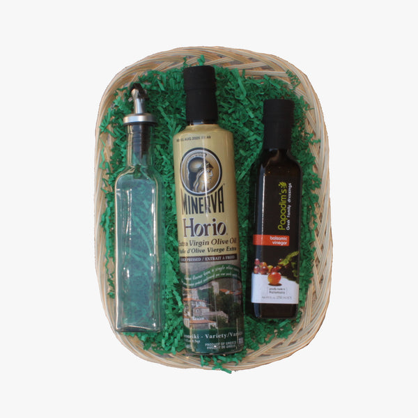 The Greek Olive Oil & Balsamic Vinegar Basket - 1 pc