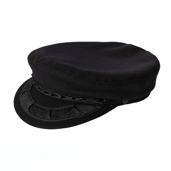 Authentic Greek Fisherman's Cap - Wool - Black