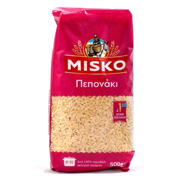 Peponaki - (Little Melon Shaped Pasta) - Misko - 1 lb bag