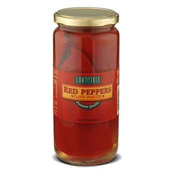 Red Peppers - Flame Roasted - Loumidis - 1 lb. jar