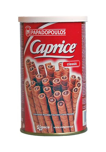 Hazelnut & Cocoa Cream Filled Wafers - Caprice - 400 gr Can