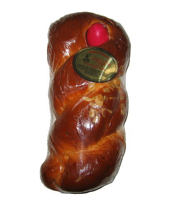 Tsoureki (Greek Easter Sweet Bread) With Egg - Serves 8