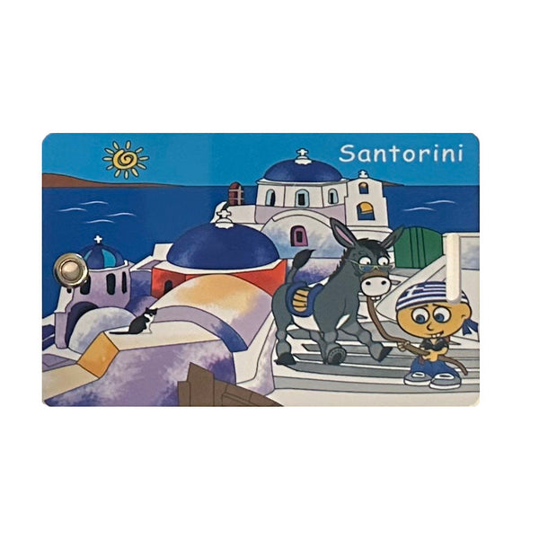 Luggage Tag - Santorini - 1 pc