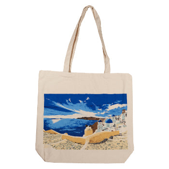 Beach Bag - Greek Island - 1 pc