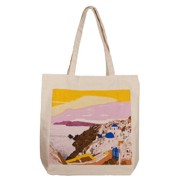 Beach Bag - Greek Island - Sunset - 1 pc