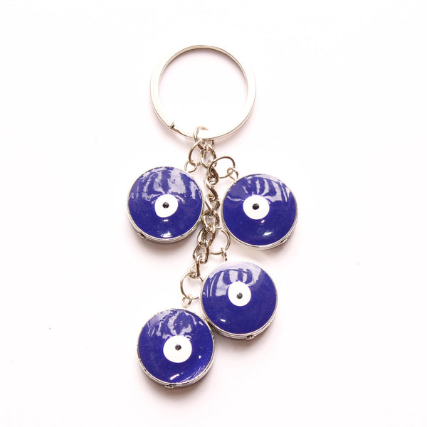 Lucky Eye Keychain With Round Beads - 1 pc