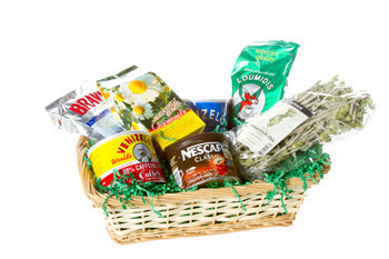 The Greek Coffee & Tea Deluxe Basket - 1 pc