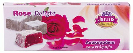 Loukoumi - (Greek Delight Jelly) - Rose - Turkish - 150g Box