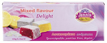 Loukoumi - (Greek Delight Jelly) - Mixed Flavor - Turkish - 150g Box